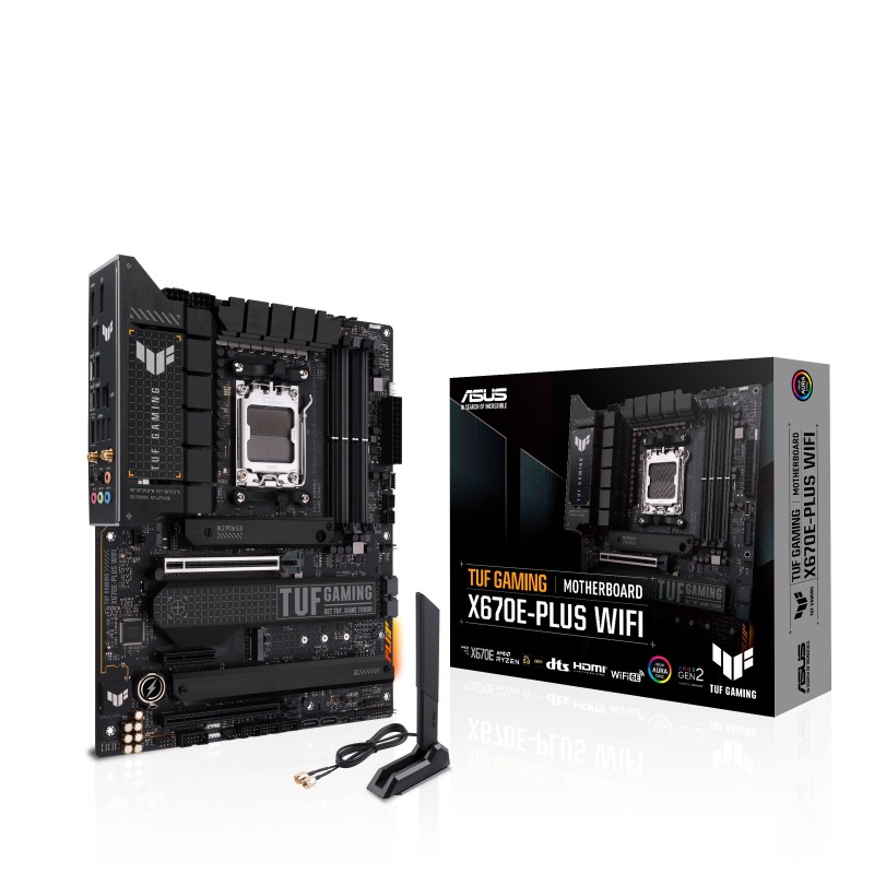 TUF GAMING X670E-PLUS WIFI - Motherboard - ATX - Socket AM5 - AMD X670E Chips...